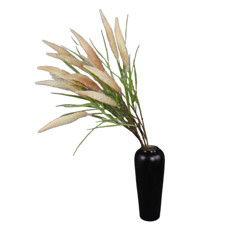 Artificial Reed Grass Bush, 40" Tall Faux Pampas Grass Decor, Realistic Hand-Flocked Stems for Wedding Centerpieces & Home Decor