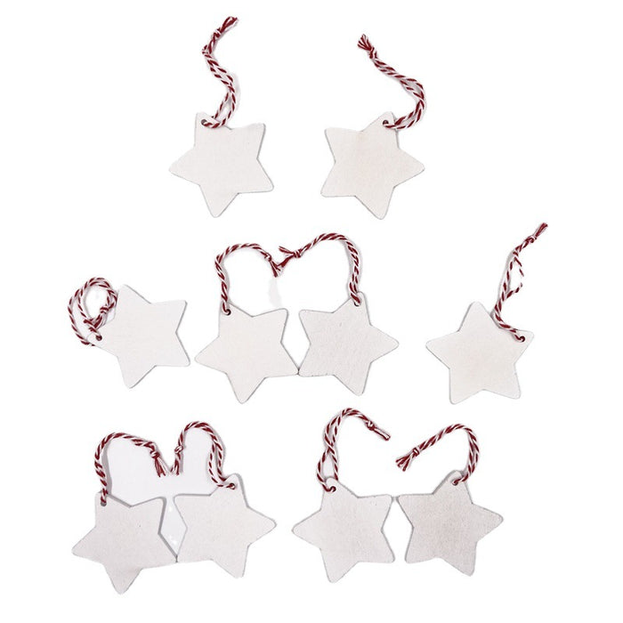 Bulk 2.3" 10 Pcs Five-pointed Star Ornaments for Xmas Tree Pendant Accessories Decor Wholesale
