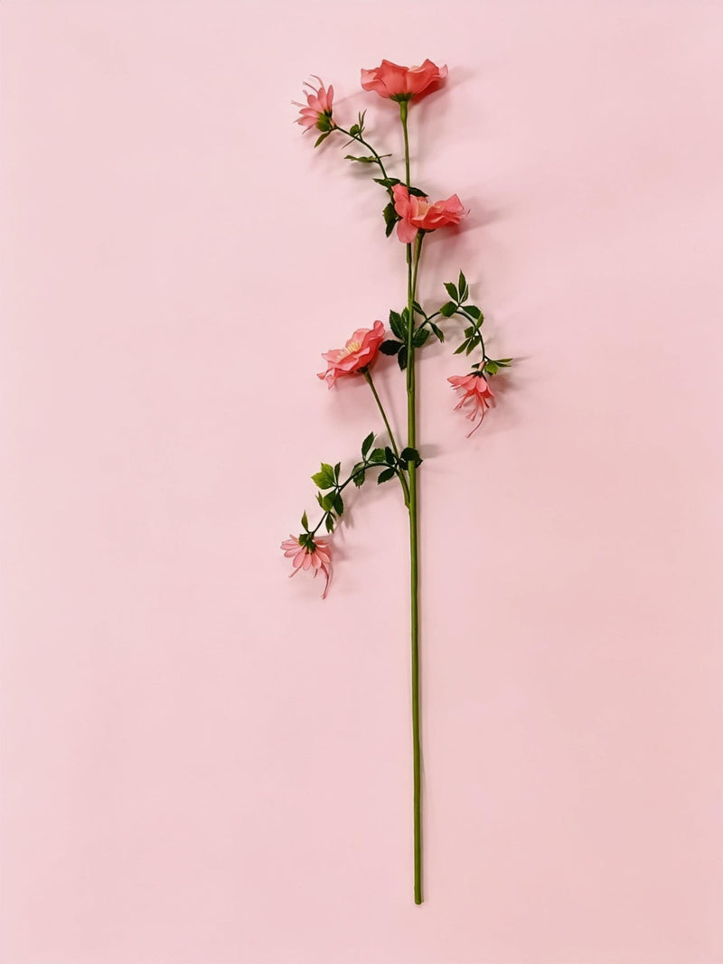 Artificial Cosmos Flowers, 28" Tall Silk-Like Faux Blooms for Wedding Centerpieces, Home Decor