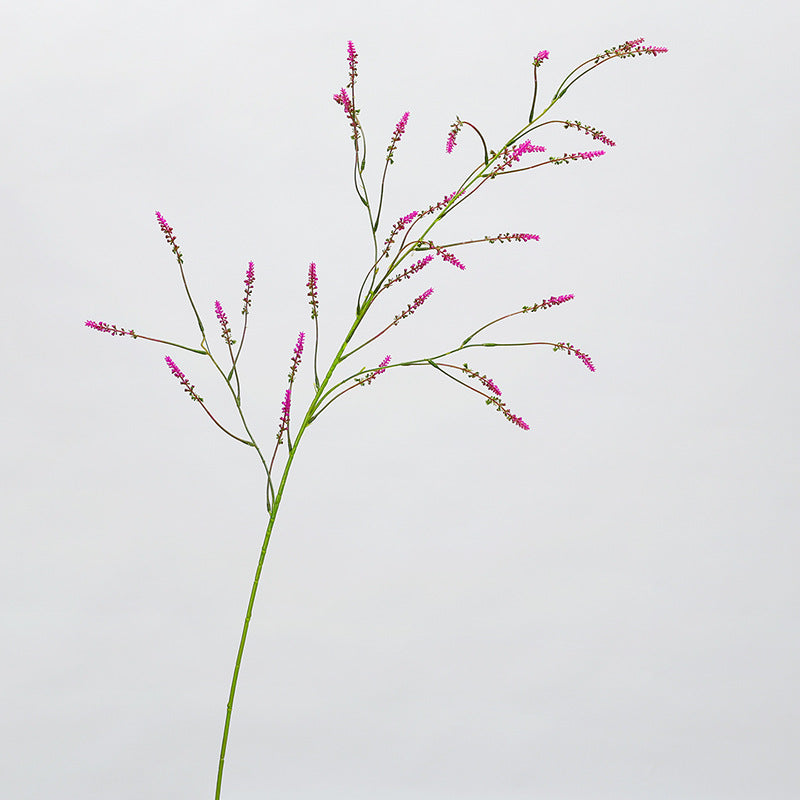 Single Stem Artificial Lavender Knotweed, 48" Tall Plastic Faux Flower for Wedding Decor, Home & Commercial Styling