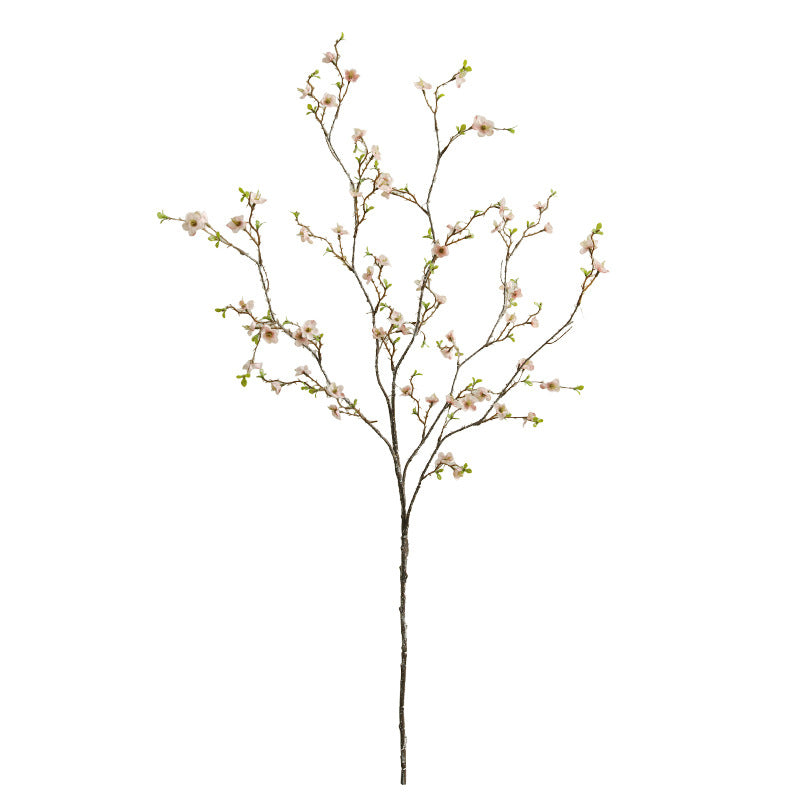 43" Artificial Wintersweet Stem, Single Branch with 88 PU Blooms, Realistic Faux Flower for Home Decor, Wedding Centerpieces, and Office Arrangements