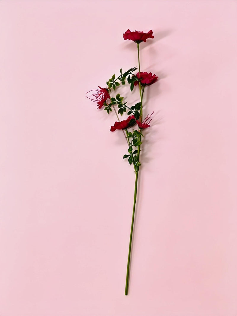 Artificial Cosmos Flowers, 28" Tall Silk-Like Faux Blooms for Wedding Centerpieces, Home Decor
