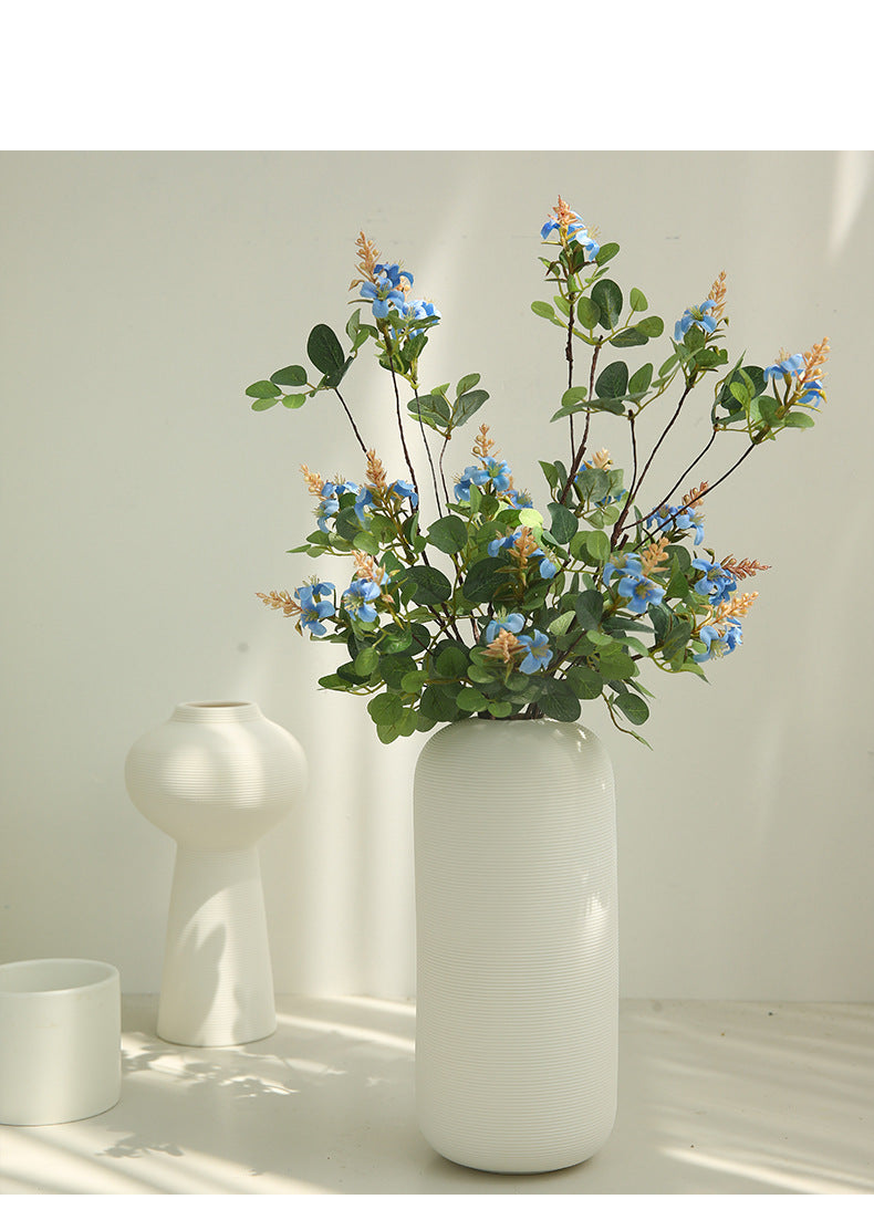 Single Stem Clematis Artificial Flower, 20" Tall, Silk-Like Fabric, Ideal for Home Decor, Weddings, and Commercial Spaces
