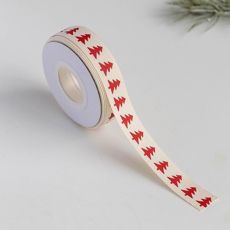 Bulk 10 Yards Christmas Ribbon Christmas Grosgrain Ribbon for Gift Wrapping Crafts DIY Holiday Xmas Decorations Wholesale