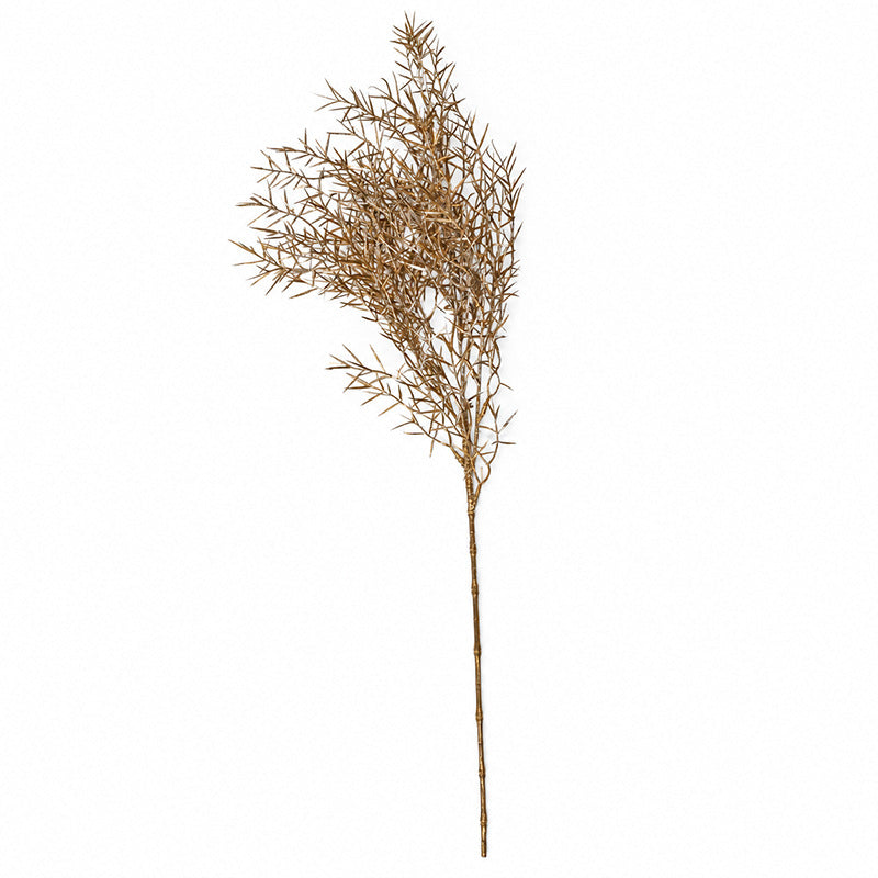 Artificial Frosted Pine Branch, 28" Single Stem Faux Evergreen Christmas Decor, Indoor Arrangement Accent