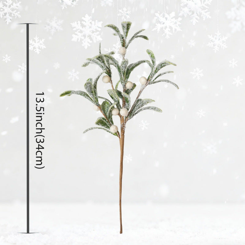 Artificial Olive Branch, 13" Single Stem, Plastic, Holiday & Wedding Decor, Indoor Use, Nordic & Wabi-Sabi Style