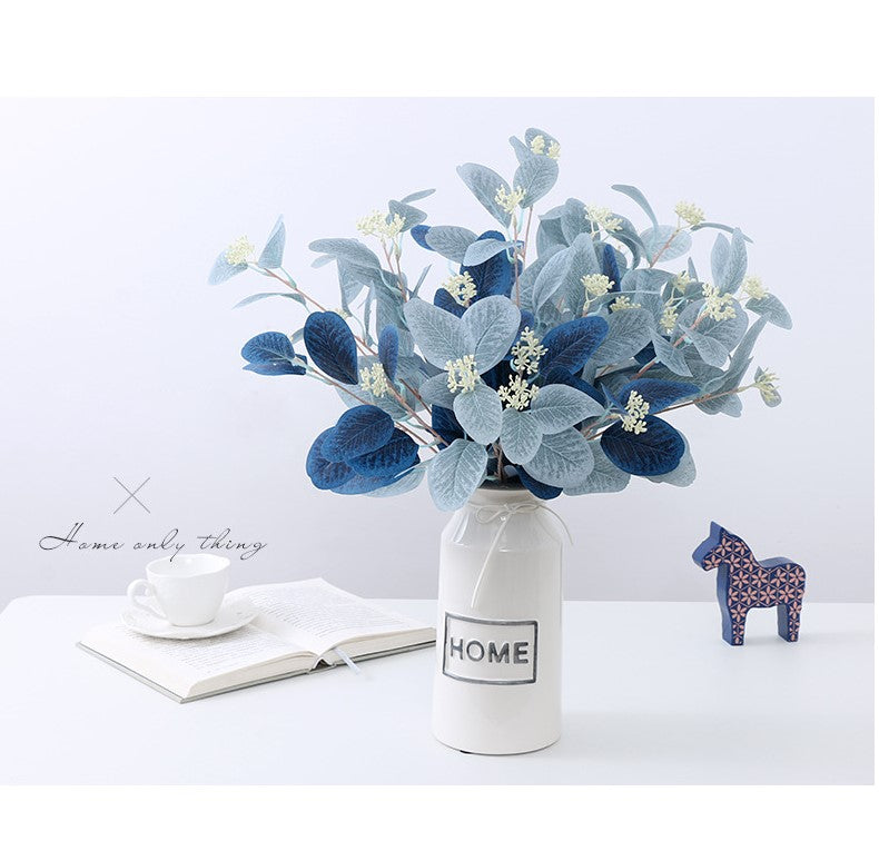 Tiges d'eucalyptus en vrac de 21 pouces avec feuilles d'automne et graines pour décoration d'automne, arrangement floral, centres de table, vente en gros 