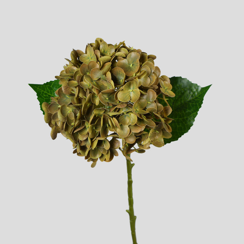 Artificial Hydrangea Single Stem, 1 Bloom, Plastic Faux Flower for Wedding, Home Decor and Hotel Display