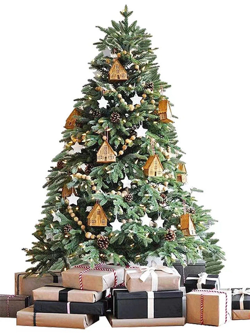 Bulk 2.3" 10 Pcs Five-pointed Star Ornaments for Xmas Tree Pendant Accessories Decor Wholesale