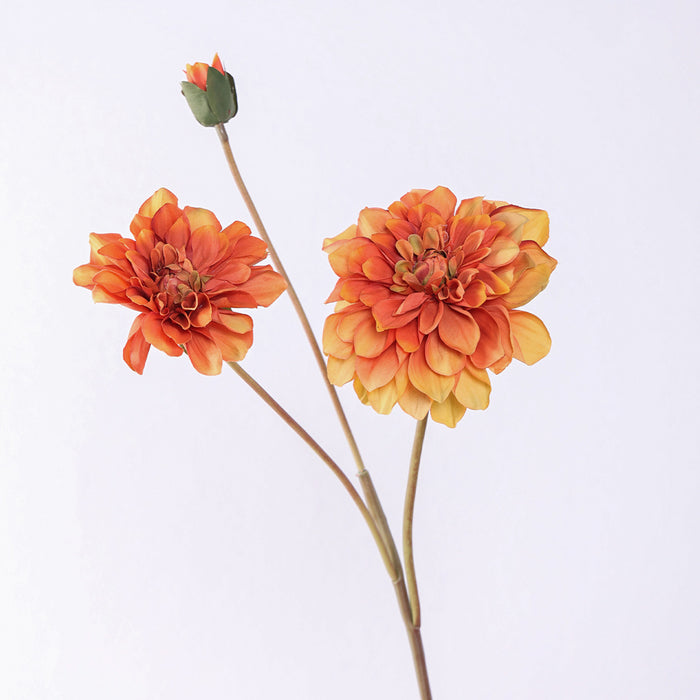 Bulk 26.7 inches Tall Retro Dahlia Spray Branch Faux Silk Flowers Wholesale