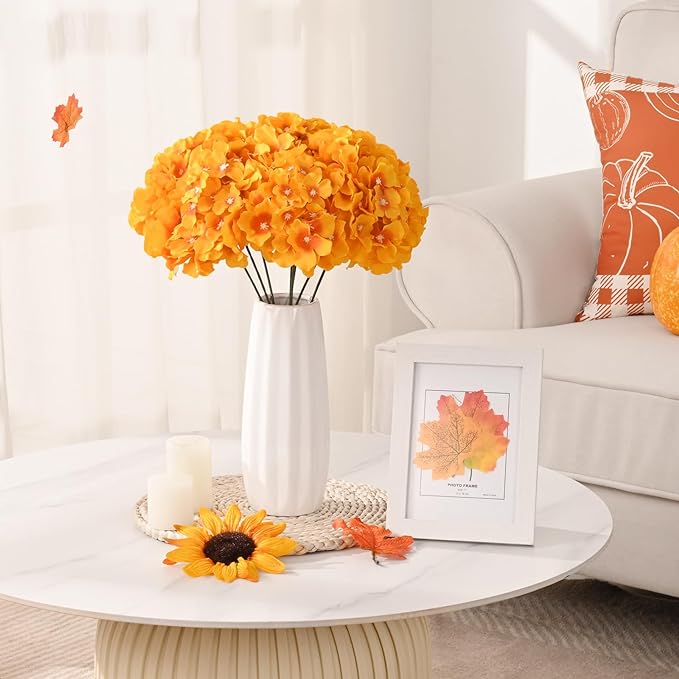 Cabezas de flores de seda de hortensia a granel con tallos Hortensia negra artificial para decoración de bodas Centros de mesa Ramos DIY Decoración floral para el hogar al por mayor