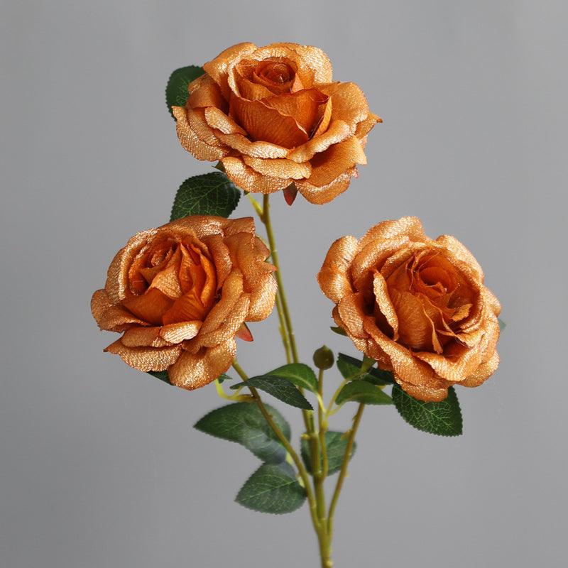 Bulk 2025 Modern Romance Wedding Shiny Rose Stems for Wedding & Home Decorations