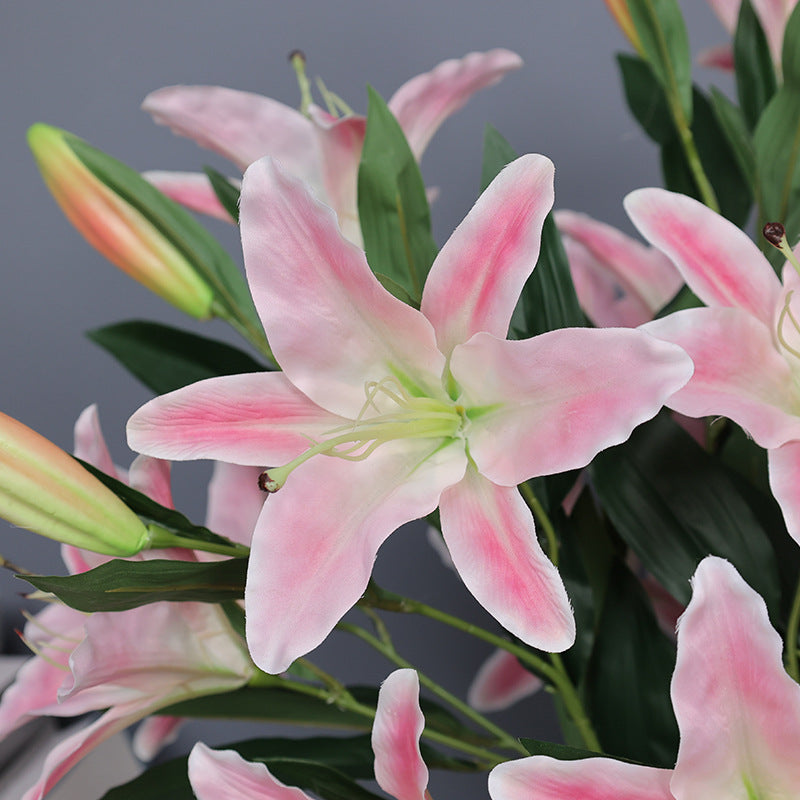 Bulk 29" Tiger Lilies Spray Stems Artificial Silk Lilies Wholesale