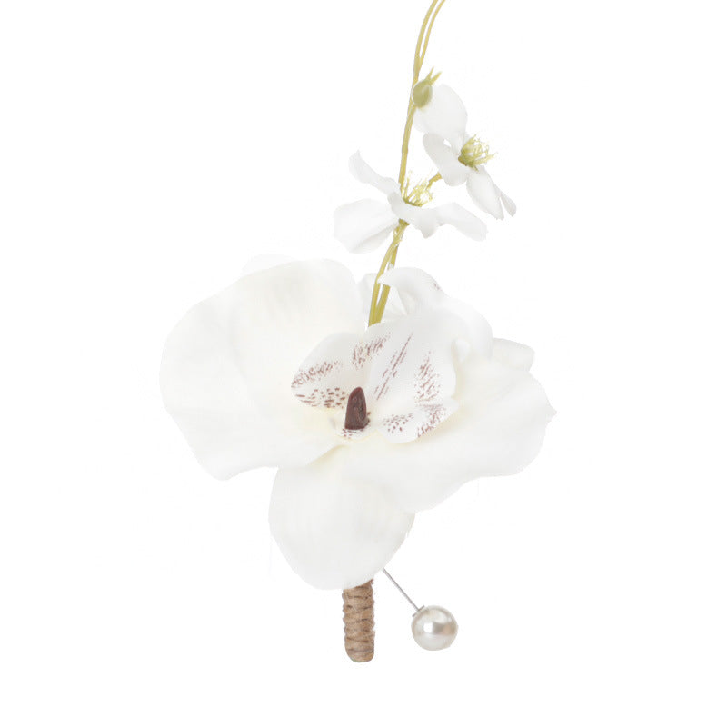 Bulk Orchid Boutonnieres for Wedding Groom and Groomsmen