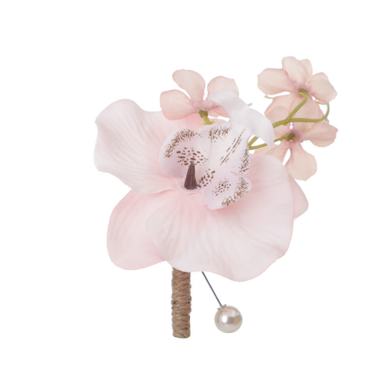 Bulk Orchid Boutonnieres for Wedding Groom and Groomsmen