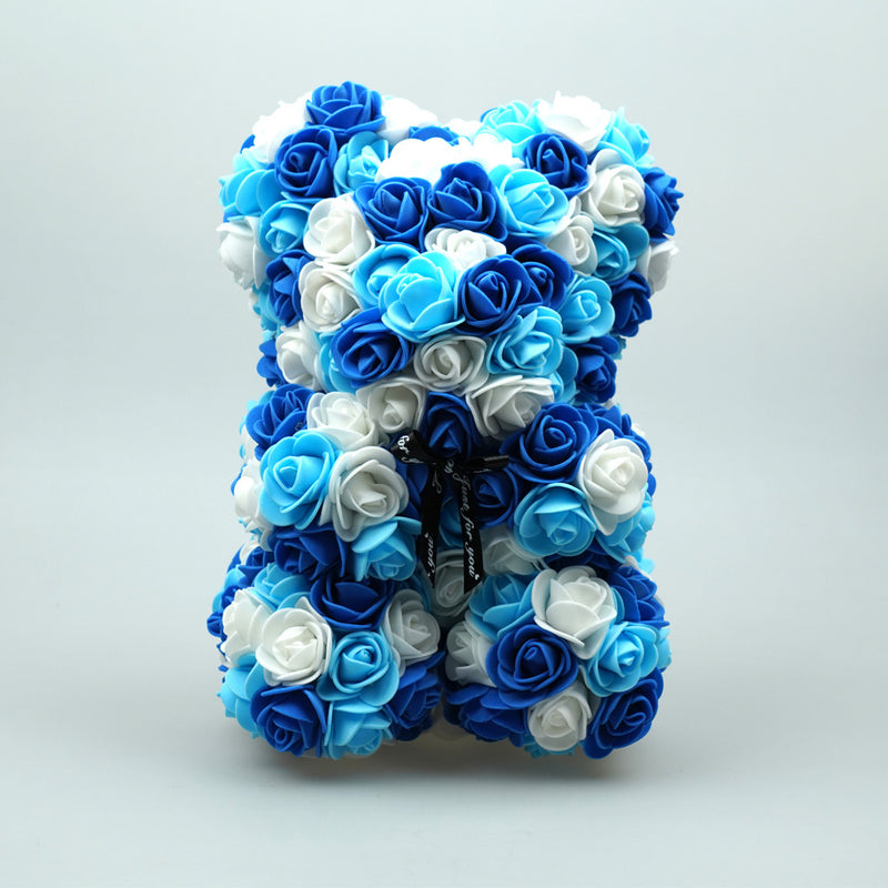 Bulk PE Rose Bear Artificial Foam Flowers Handmade Gift for Her Creative Gifts For Valentines Day Wholesale