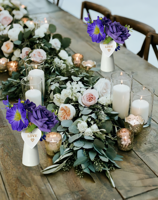 Bulk Set of 6Pcs Mini Wedding Flowers Small Bridesmaid Centerpieces Table Flowers for Wedding Wholesale