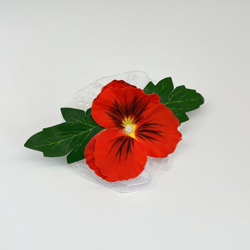 Bulk Pansy Flower Wrist Corsage Wristlet Band Bracelet and Men Boutonniere for Wedding Party Wholesale