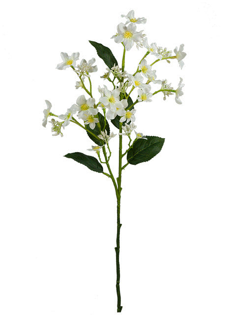Bulk Spring Vernicia Fordii Flower Branches Spray With Leaves Artificial Plant Wholesale