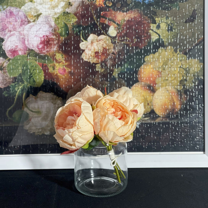 Bulk 7 Colors Artificial Flowers in Vase Peony Silk Flower Table Arrangements Wholesale