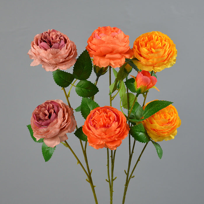 Bulk 23" Peony Stems Spray Faux Silk Flower Artificial Floral Arrangement Wholesale