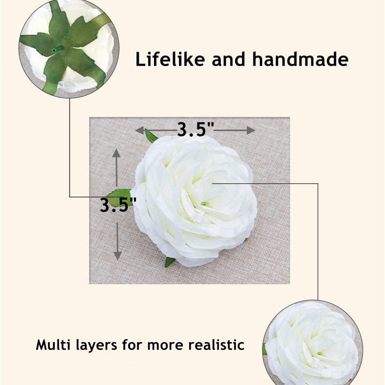 Têtes de fleurs de pivoine en liquidation pour gâteaux de bricolage, compositions florales et bouquets en gros