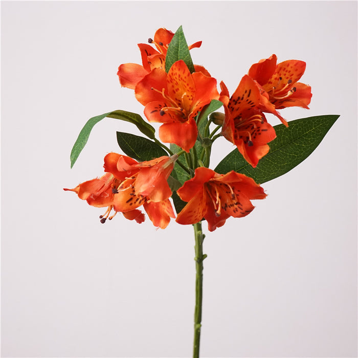 Bulk 30 inches Tall Peruvian Lily Stems Alstroemeria Aurantiaca Silk Flowers Wholesale