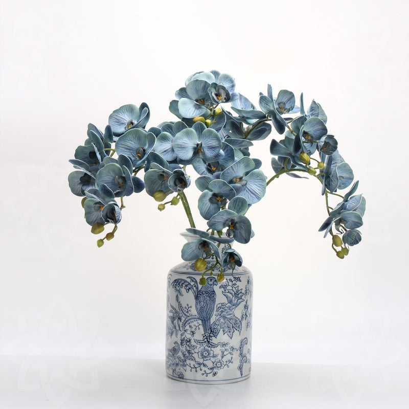 Tiges d'orchidées papillon Phalaenopsis rétro avancées de 27 pouces en vrac Fleurs au toucher réel Vente en gros