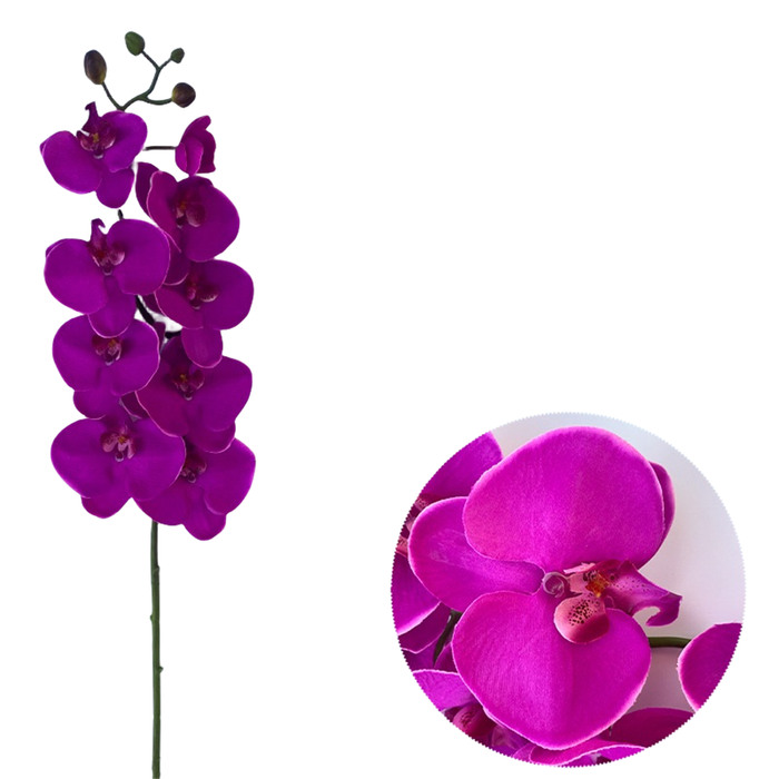 Bulk 10Pcs 9 Heads Phalaenopsis Orchid Flower Silk Artificial for Wedding Table Floral Ornaments Wholesale