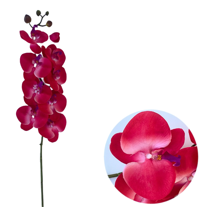 Bulk 10Pcs 9 Heads Phalaenopsis Orchid Flower Silk Artificial for Wedding Table Floral Ornaments Wholesale