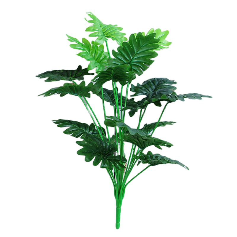 Bulk 25" Artificial Plants Leaves Tropical Greenery Bush for Home Party Flowers Arrangement Wedding Decor Wholesale