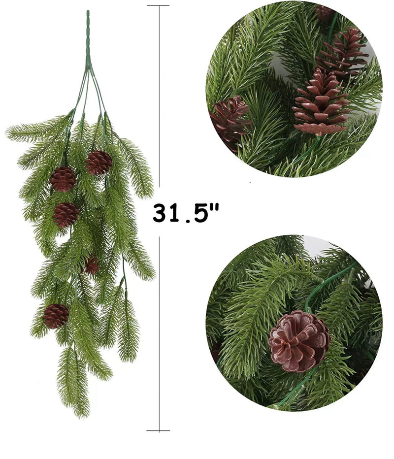 Bulk 2Pcs Pine Garland Christmas Crafts Hanging Plants Wholesale