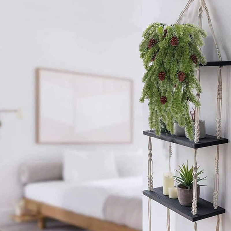 Bulk 2Pcs Pine Garland Christmas Crafts Hanging Plants Wholesale