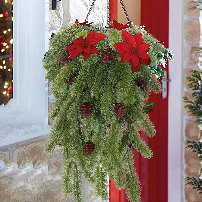 Bulk 2Pcs Pine Garland Christmas Crafts Hanging Plants Wholesale