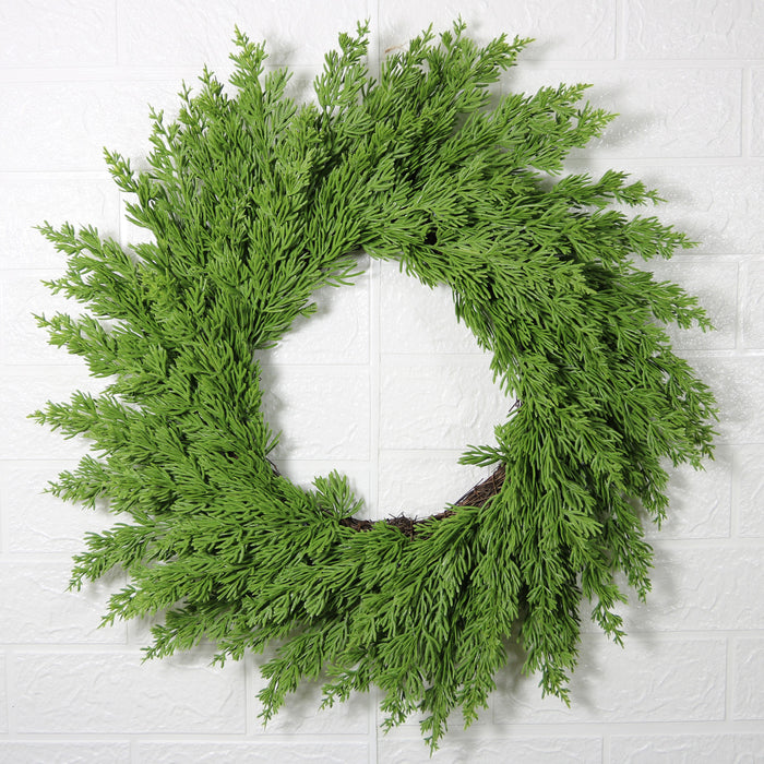 Bulk 20 Inches Real Touch Pine Wreath for Front Door Christmas Wreath Wholesale