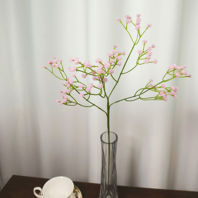 Fleurs artificielles en vrac de 23,6 pouces, souffle de bébé, toucher réaliste pour l'artisanat, bricolage, fête de mariage, maison, jardin, bureau, vente en gros 