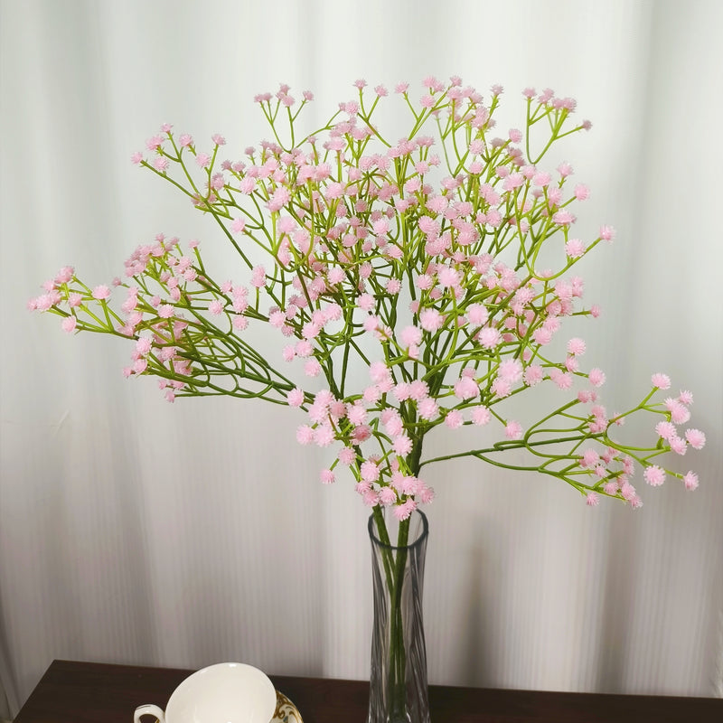 Fleurs artificielles en vrac de 23,6 pouces, souffle de bébé, toucher réaliste pour l'artisanat, bricolage, fête de mariage, maison, jardin, bureau, vente en gros 