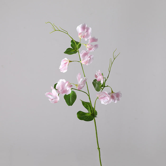 Bulk Sweet Pea Blossom Stems Spray Real Touch Floral Pea with Leaves Wholesale