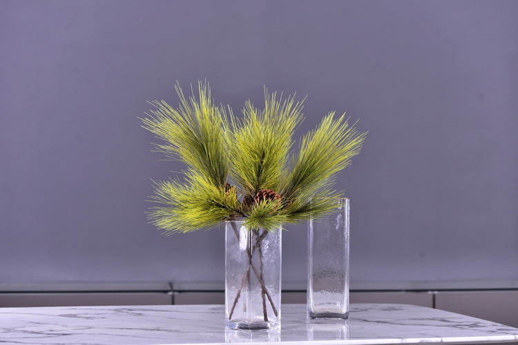 Bulk 3Pcs 22" Pinus Massoniana Lamb Stems Real Touch Pine Winter Christmas Plants Wholesale