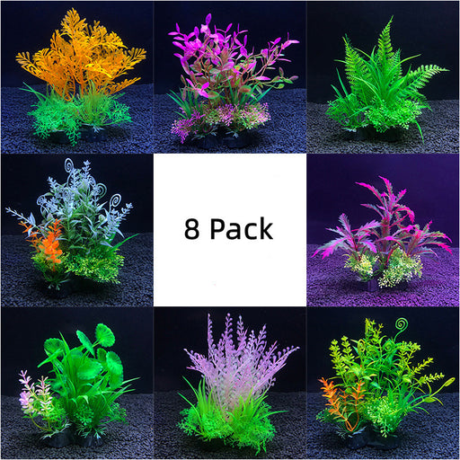 plastic aquarium plants bulk Bulk 8 Pack Aquarium Plants Underwater Plants Aquarium Fish Tank Landscaping Plants Wholesale