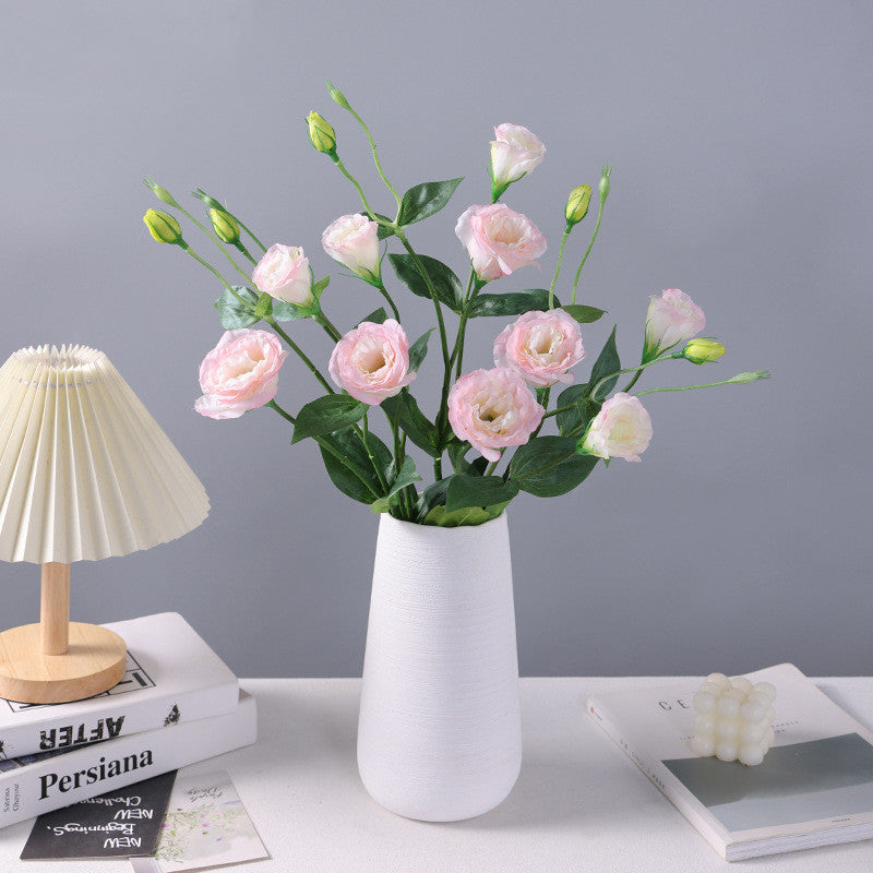 Bouquet de tiges de Platycodon Gradiflorus de 25,5 pouces en vrac, artificiel, en gros 