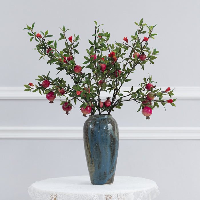 Bulk 35" Pomegranate Spray Long Stems Fruits with Flowers Arrangement Wholesale