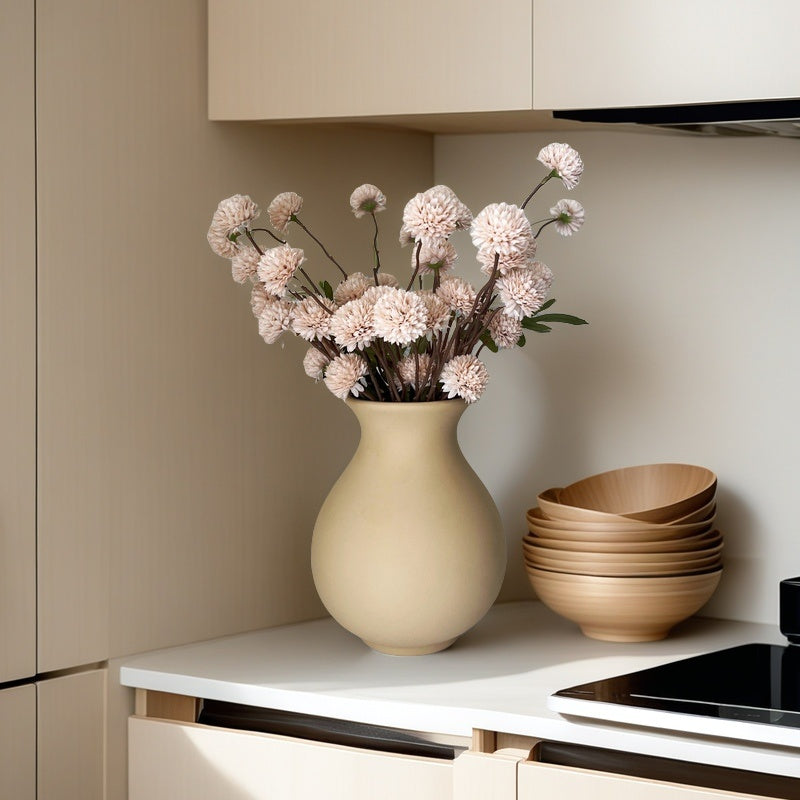 Bulk 20" Pompon Mum Arrangement In Ceramic Vase Wholesale