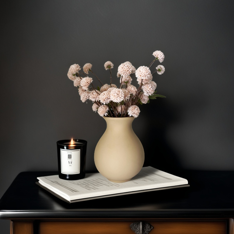 Bulk 20" Pompon Mum Arrangement In Ceramic Vase Wholesale