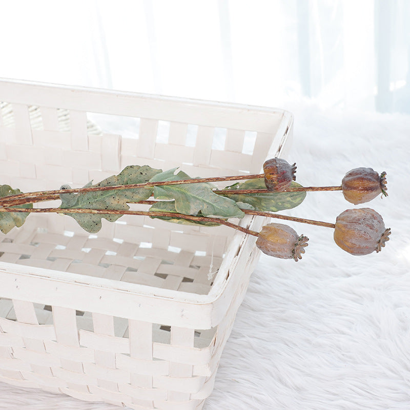 Tiges de fruits de pavot en vrac de 22 pouces, branches de fruits artificielles réalistes en gros