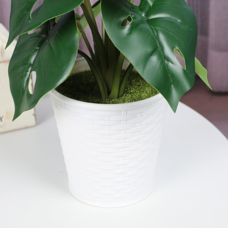 Bulk 10" Potted Plant Palm Real Touch Leaves Plants Bonsai for for Home Living Room Office Indoor Outdoor Wholesale