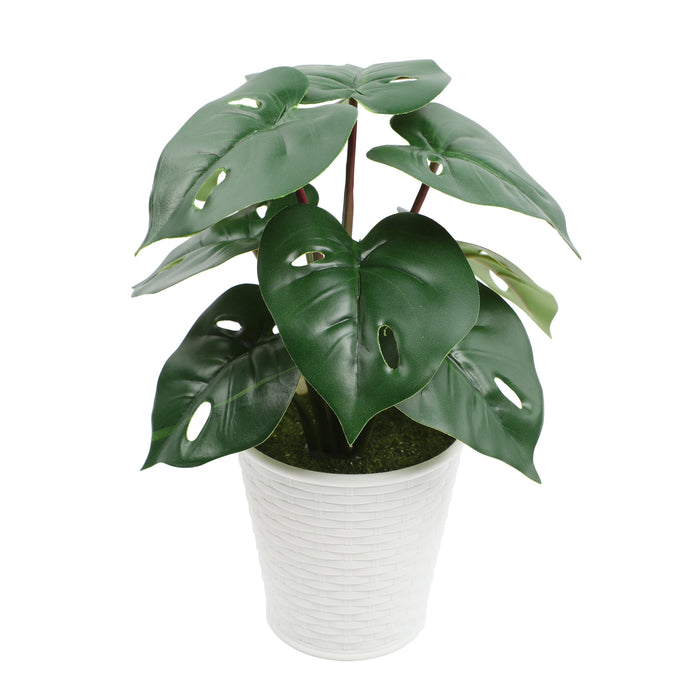 Bulk 10" Potted Plant Palm Real Touch Leaves Plants Bonsai for for Home Living Room Office Indoor Outdoor Wholesale