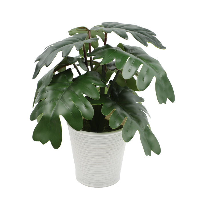 Bulk 10" Potted Plant Palm Real Touch Leaves Plants Bonsai for for Home Living Room Office Indoor Outdoor Wholesale