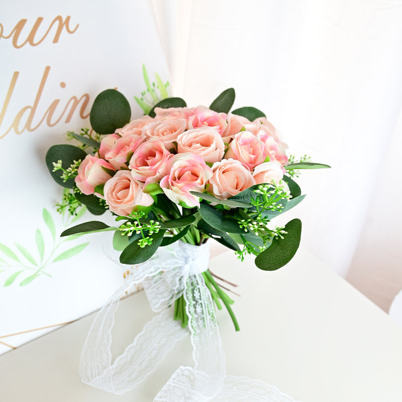 Bouquet de roses en vrac de 15 pouces pour centres de table de mariage en gros 