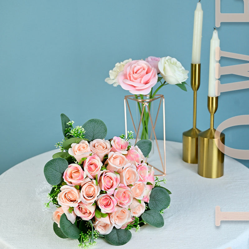 Bouquet de roses en vrac de 15 pouces pour centres de table de mariage en gros 